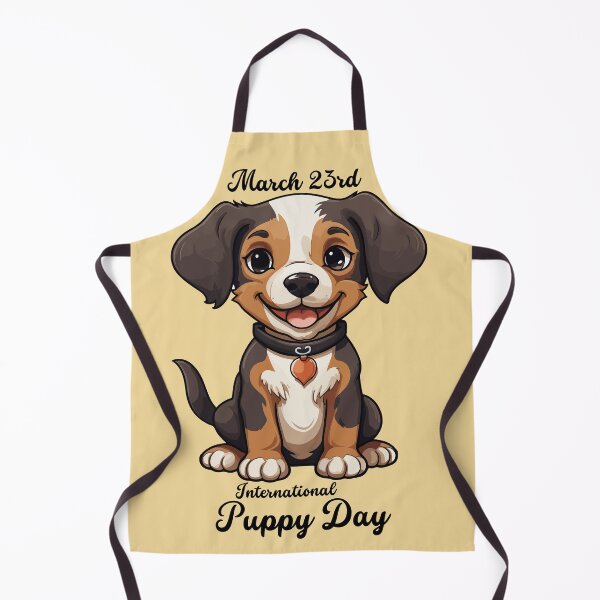Item preview, International Puppy Day designed and sold by GOLDENGARDENART.