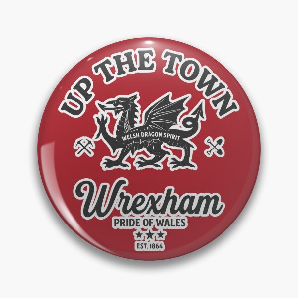 Item preview, Up the town Wrexham Pride of Wales Retro Vintage designed and sold by Red-since-1892.
