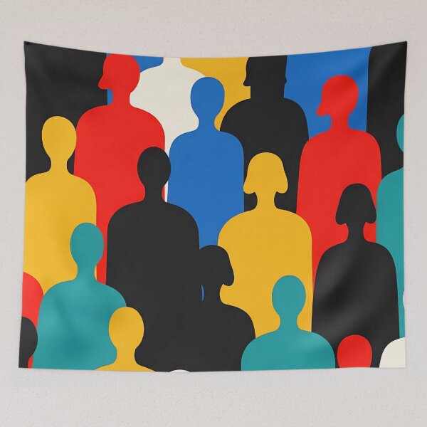 Item preview, Bauhaus Abstract Crowd designed and sold by Timegraf.
