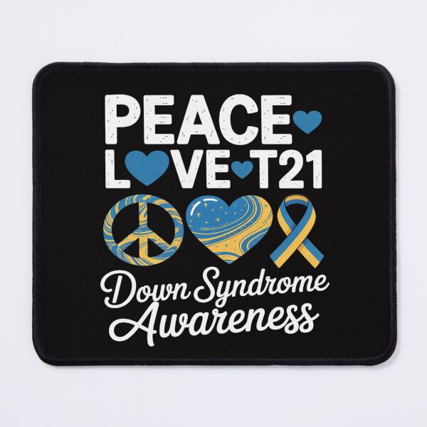 Item preview, Peace Love Cure World Down Syndrome Day 321 Awareness designed and sold by teltvitossuilea.