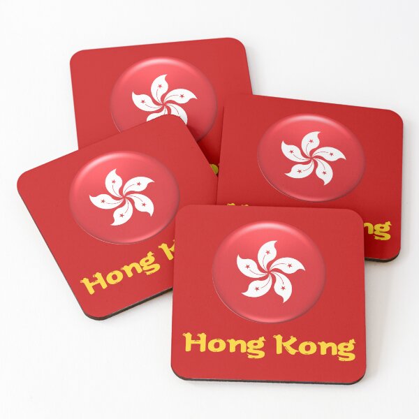 Item preview, Hong Kong Pride - Red and White Cityscape Art designed and sold by QuoteCanvas.TH.