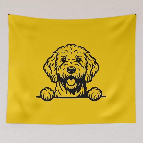 Item preview, Peeking Goldendoodle Dog, Cute Goldendoodle, Breed Peeking Dog, Playful Peeking Dog, Peeking Dog Lover designed and sold by DesignDenDo ⭐⭐⭐⭐⭐.
