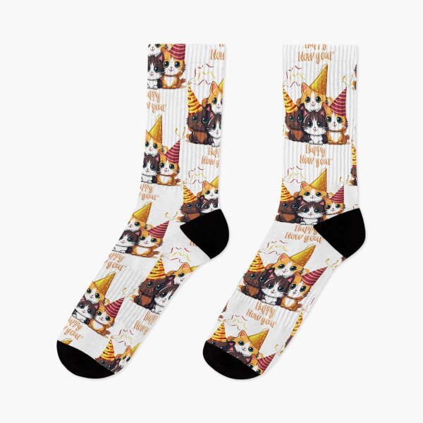 Item preview, Happy New Year With Cats. designed and sold by Dinasshop.