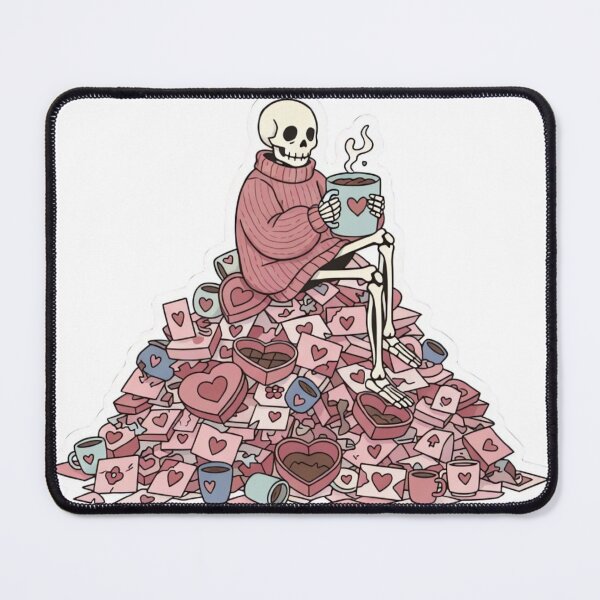 Item preview, Dead Inside But Caffeinated Skeleton Anti-Valentine Coffee Lover designed and sold by ARTReMi.
