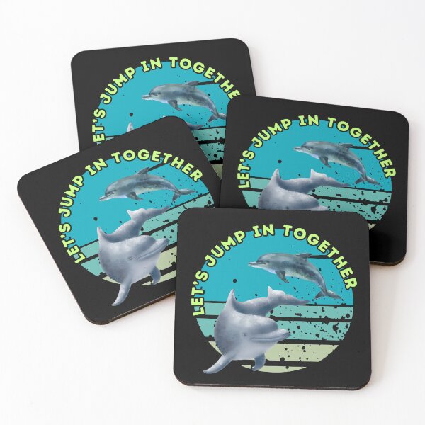 Item preview, Let’s Dive In Together Dolphin Connection Art designed and sold by UUniqueIImprint.
