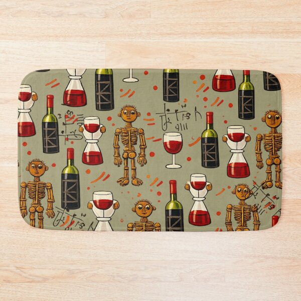 Item preview, The Whimsical Pattern of Wine and Wooden Souls designed and sold by Jani-art-world.