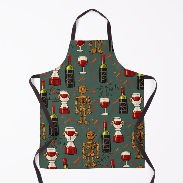 Item preview, The Whimsical Pattern of Wine and Wooden Souls designed and sold by Jani-art-world.