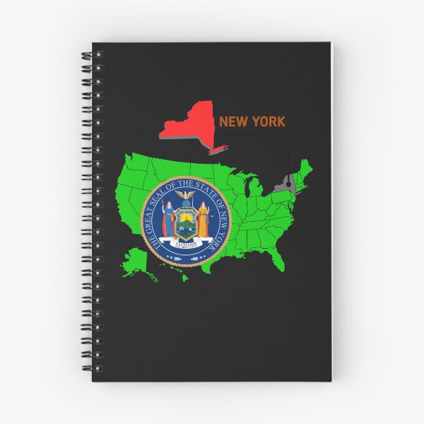 Item preview, New York State USA Map Seal Design designed and sold by QuoteCanvas.TH.