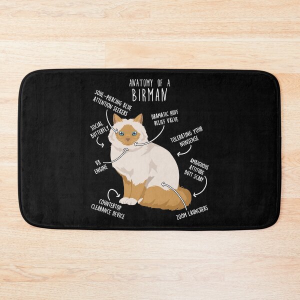 Item preview, Red Point Birman Cat Anatomy designed and sold by Clara Hollins.