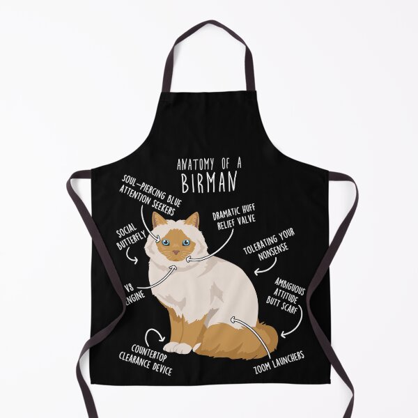 Item preview, Red Point Birman Cat Anatomy designed and sold by Clara Hollins.