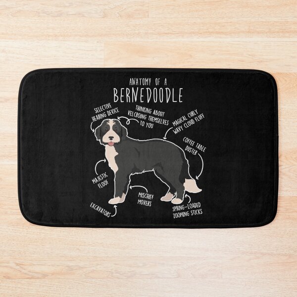 Item preview, Bernedoodle Black and White Dog Anatomy designed and sold by Clara Hollins.