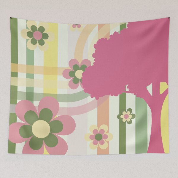 Item preview, groovy tree and flowers design designed and sold by meuliasshop.