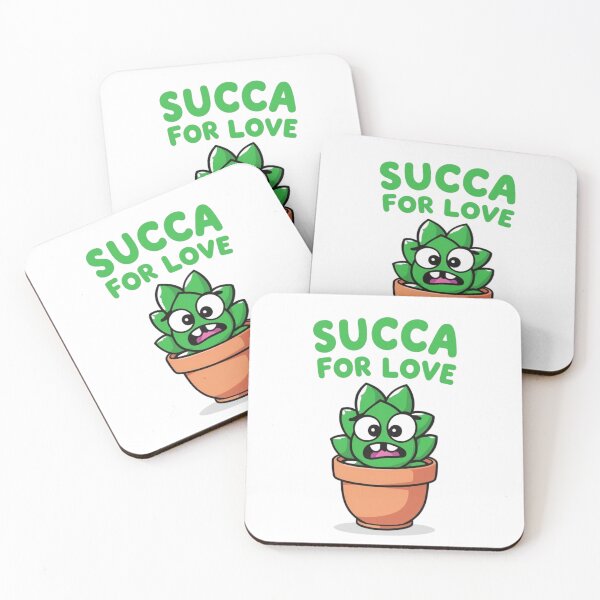 Item preview, Succa for Love Funny Succulent Plant Pun Cute Design designed and sold by QuikFun.