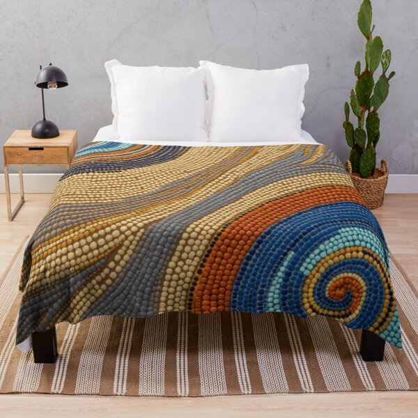 Item preview, Aboriginal Inspired Dot Art - Two Water Hubs and a Desert designed and sold by GrinGalore.