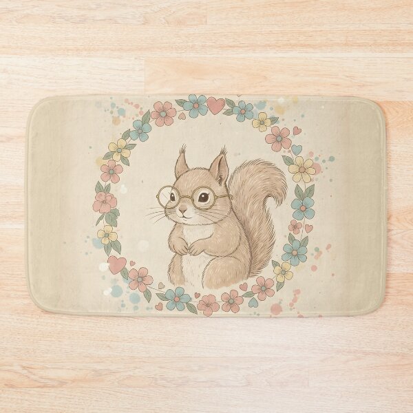 Item preview, Vintage Squirrel with Round Glasses – Retro Animal Art designed and sold by LMDIGITAL6.