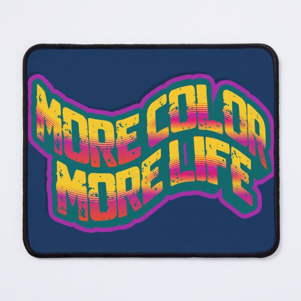 Item preview, More Color, More Life - Rainbow 80s Typography Design designed and sold by artemiostudio.