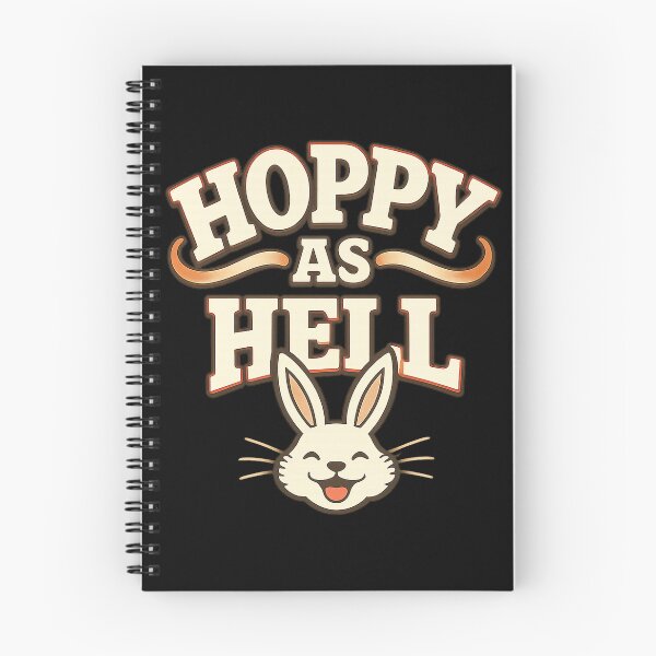 Item preview, Hoppy As Hell - Funny Retro Easter Bunny Design designed and sold by Lichtisign.