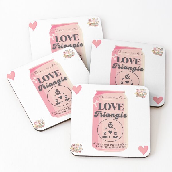 Item preview, Love Triangle - It's not a real one unless one of them is gay | Trope in a Can designed and sold by Nyxander's Bookish Catalogue.