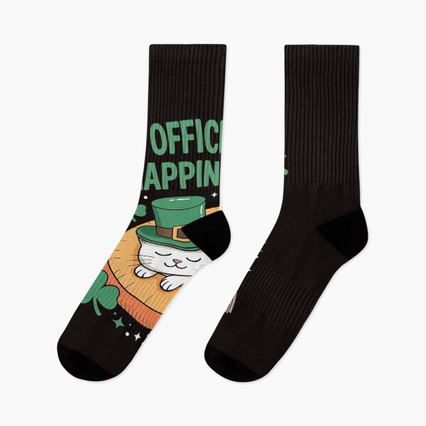 Item preview, Official Napping  Sleepy Cat St. Patrick's Day designed and sold by lavethediso.