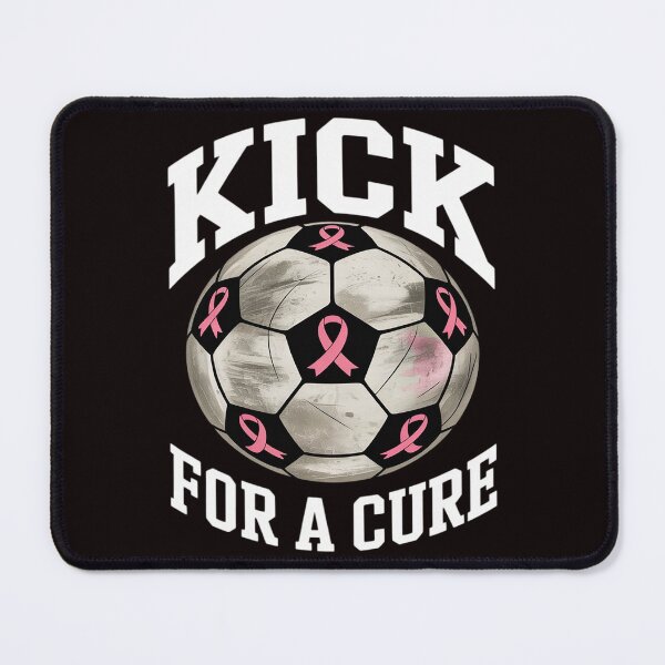 Item preview, Kick For a Cure Pink Ribbon Breast Cancer Awareness Soccer 2 designed and sold by lavethediso.