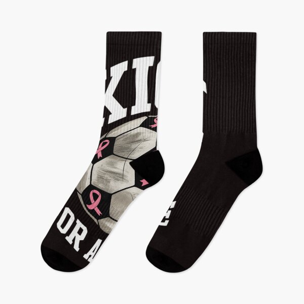 Item preview, Kick For a Cure Pink Ribbon Breast Cancer Awareness Soccer 2 designed and sold by lavethediso.