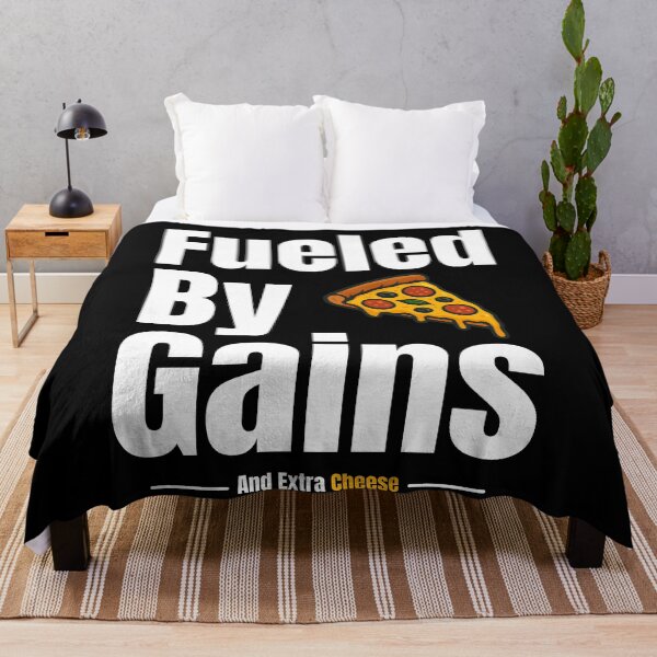 Item preview, Fueled By Gains And Extra Cheese designed and sold by TheFineShirt.