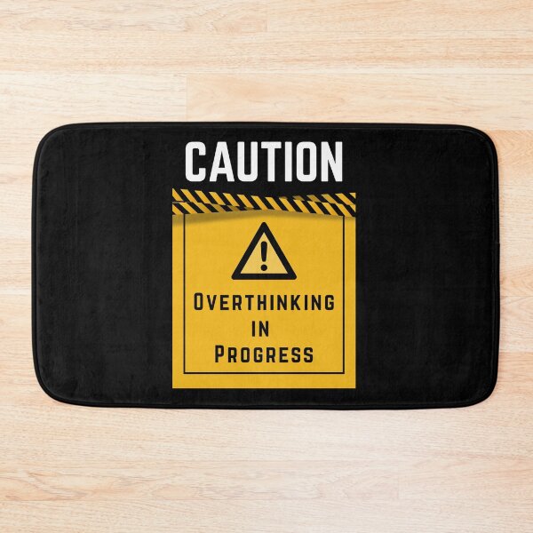 Item preview,  Overthinking In Progress – Gen Z Brain Loading Hazard Tee, Bigger, bolder you designed and sold by digitalbitcraft.