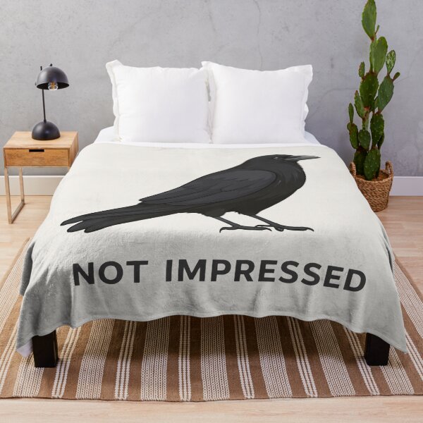 Item preview, Not Impressed Crow Minimal Illustration designed and sold by Ombrya.