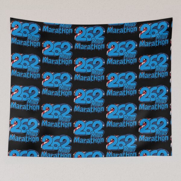 Item preview, 26.2 Mile Marathon Running Achievement - Australia - Royal Blue designed and sold by NineSevenFour.