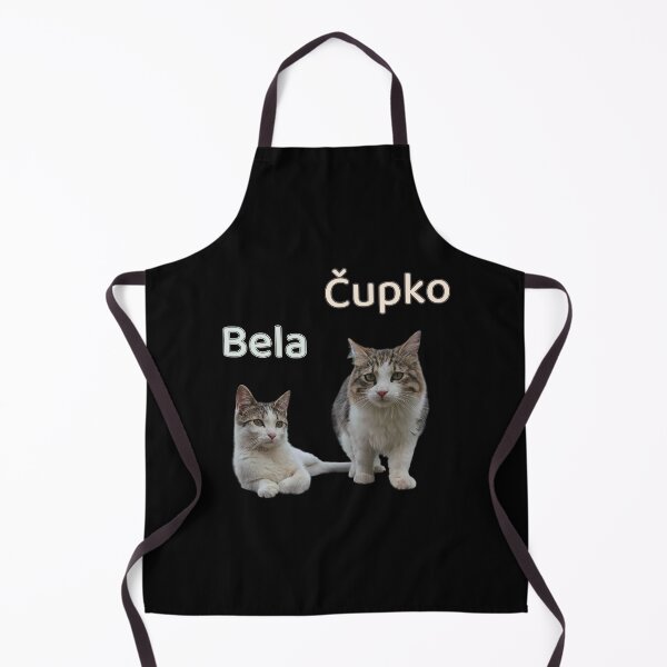Item preview, Personalized Cat Names Design – Minimalist Pet Art (Bela & Čupko) designed and sold by MB-CatPrints.