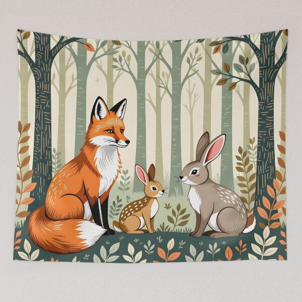 Item preview, Fox and Rabbit Forest Family designed and sold by Sharon Schwalbe.