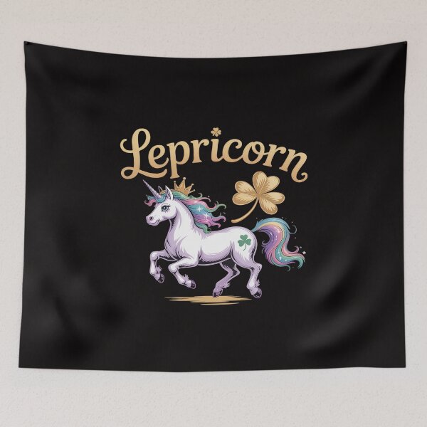 Item preview, Unicorn St Patricks Day Girls Shamrock Irish Lepricorn Horse designed and sold by czechascheledu.