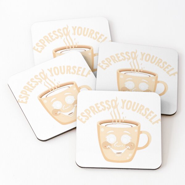 Item preview, Espresso Yourself Funny Coffee Pun Cute Cup Design designed and sold by QuikFun.