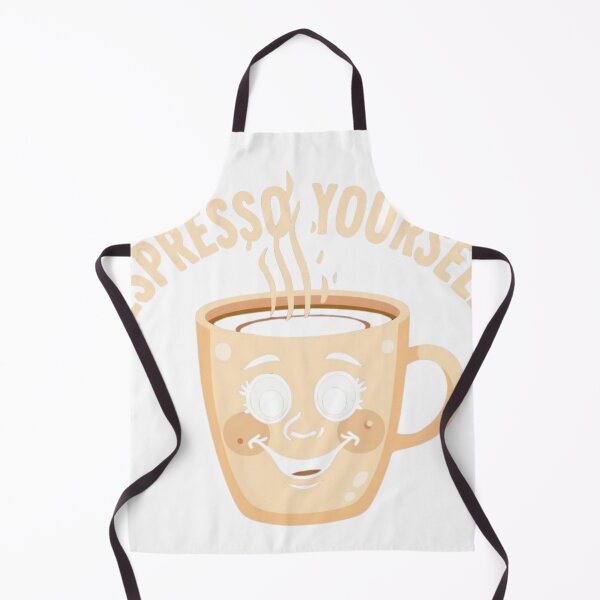 Item preview, Espresso Yourself Funny Coffee Pun Cute Cup Design designed and sold by QuikFun.