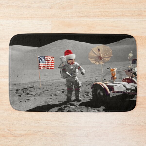 Item preview, "That's One Small Step for Santa" – Funny Apollo 17 Astronaut Christmas Card designed and sold by Artycom.
