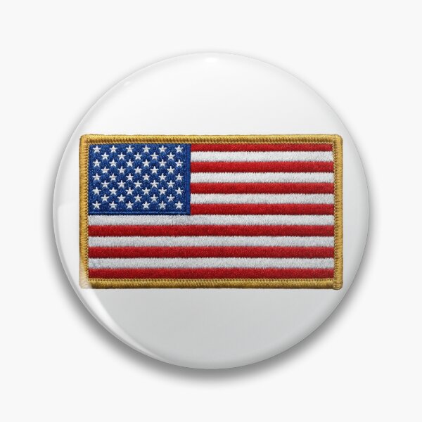 Item preview, USA Flag Embroidered Patch – American Flag Textile Illustration designed and sold by jusmich.