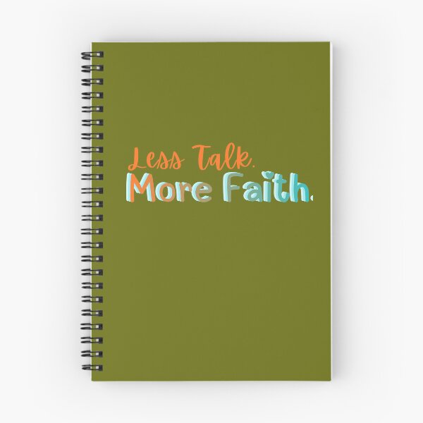 Item preview, Less Talk More Faith - Minimalist Urban Truth designed and sold by Strength & Faith Bound.