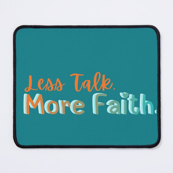 Item preview, Less Talk More Faith - Minimalist Urban Truth designed and sold by Strength & Faith Bound.