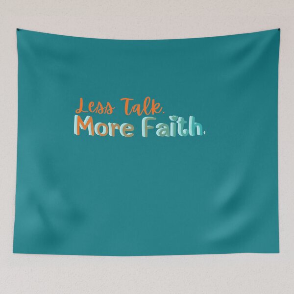 Item preview, Less Talk More Faith - Minimalist Urban Truth designed and sold by Strength & Faith Bound.