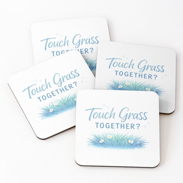 Item preview, Touch Grass Together Cute Nature Date designed and sold by AnnDesignStudio.