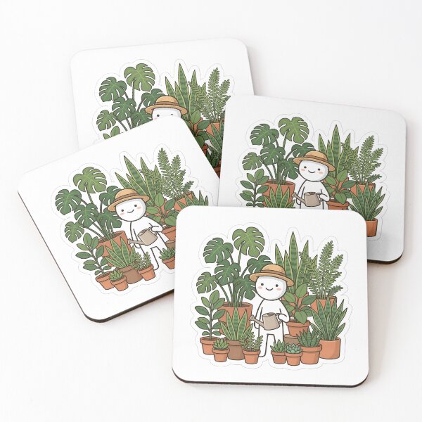 Item preview, Funny Plant Lover Stickman Indoor Jungle Gardener Aesthetic designed and sold by StickyGuys.