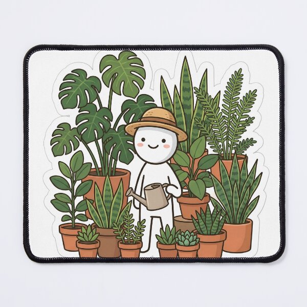 Item preview, Funny Plant Lover Stickman Indoor Jungle Gardener Aesthetic designed and sold by StickyGuys.