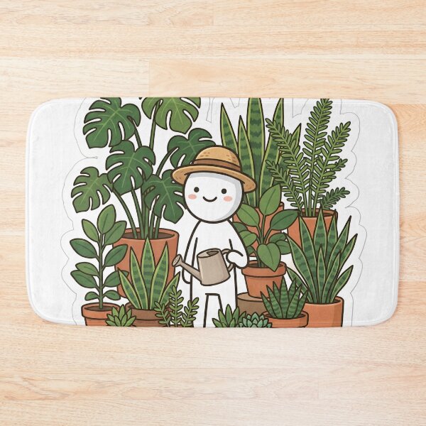 Item preview, Funny Plant Lover Stickman Indoor Jungle Gardener Aesthetic designed and sold by StickyGuys.