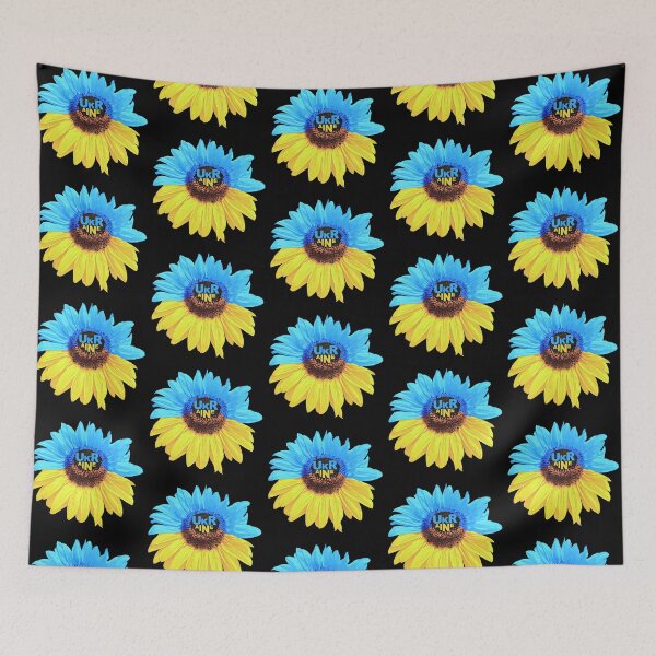 Item preview, Blue and Yellow Ukrainian Sunflower "Ukraine" – Patriotic Flag Design designed and sold by Artycom.