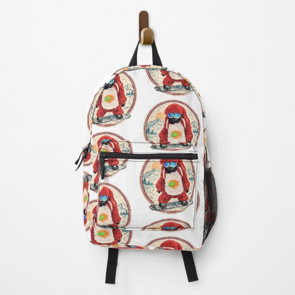Item preview, Fluffy Red Snowboard Bunny – Cozy Winter Aesthetic Art designed and sold by SkiStickerHub.