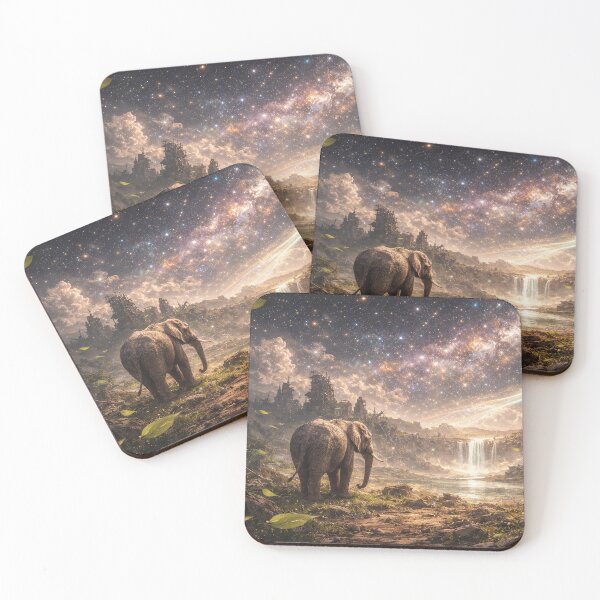 Item preview, Elephant in a Post-Apocalyptic Paradise designed and sold by ImaginingNebulae.
