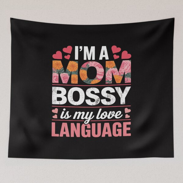 Item preview, Womens I'm A Mom Bossy Is My Love Language Wife Mother designed and sold by Vexat062Art.