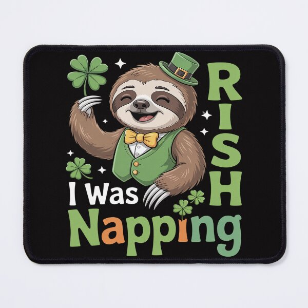 Item preview, Irish I Was Napping, St. Patricks Day Sloth designed and sold by Vexat062Art.