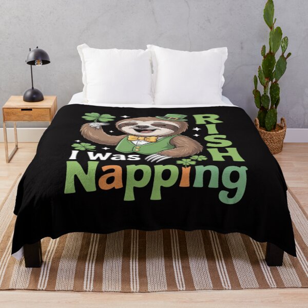 Item preview, Irish I Was Napping, St. Patricks Day Sloth designed and sold by Vexat062Art.