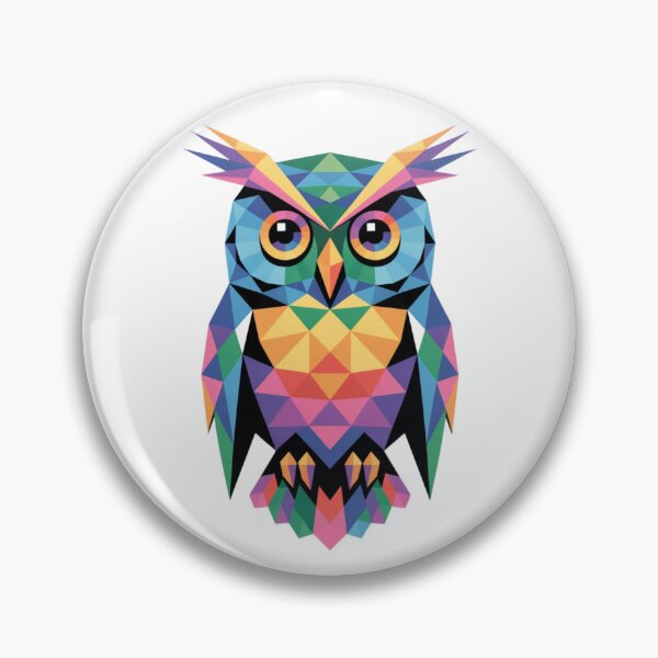 Item preview, Colorful Geometric Owl Illustration designed and sold by Artur-GrafiTee.
